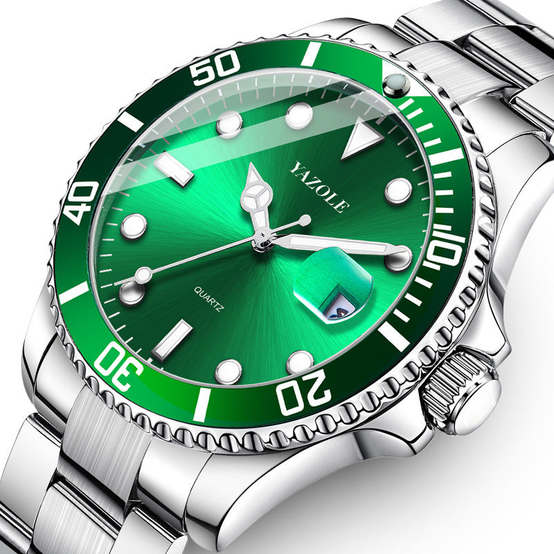 Rolex Luxury Watches for Men Big Face Stainless Steel Business Dress Analog Quartz Watch with Day Waterproof Luminous Mens Wrist Watch