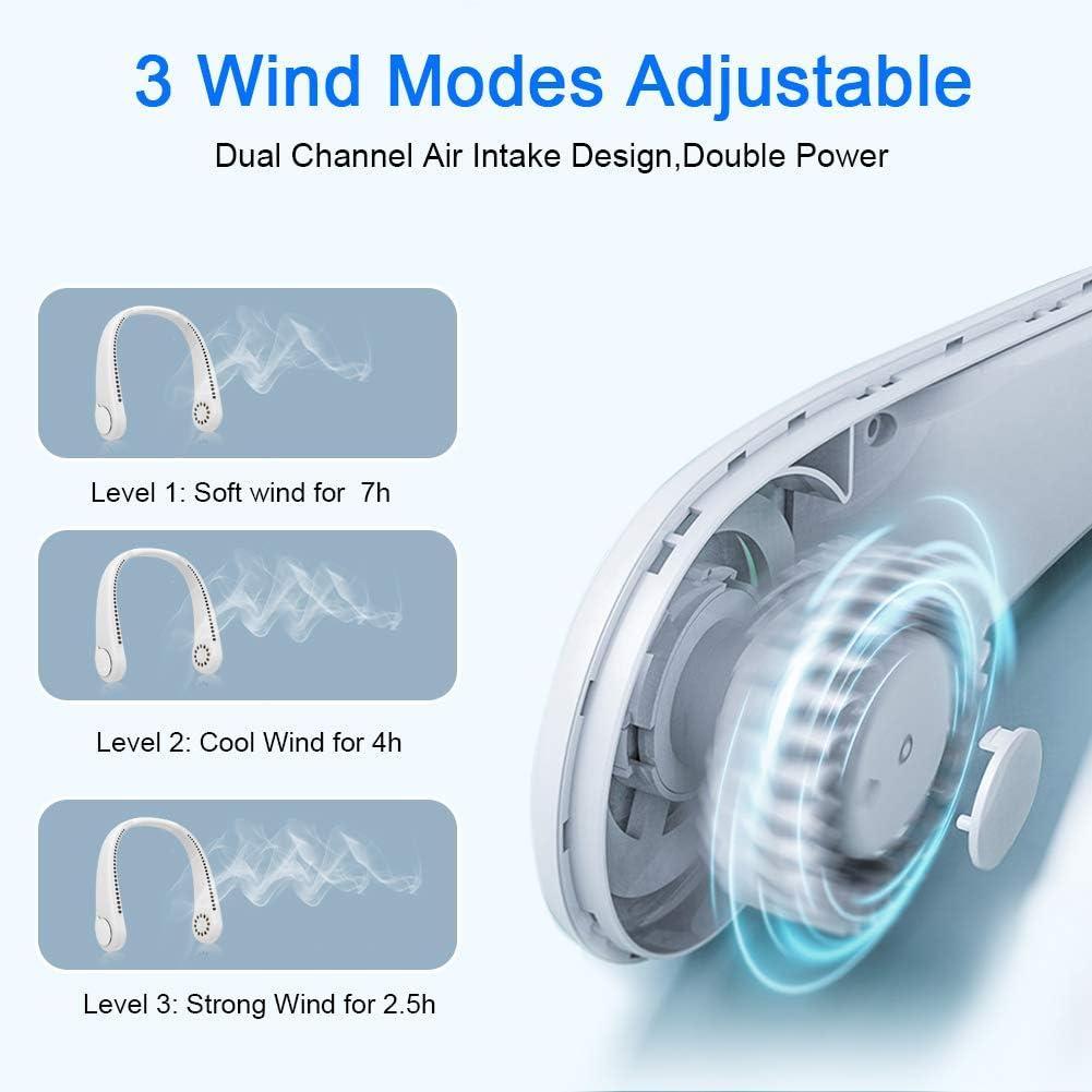 Portable Neck Fan USV Recharge Strong Wind 12H