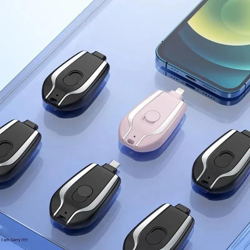 Portable Keychain Power Bank – Mini Emergency Charger for iPhone & Android