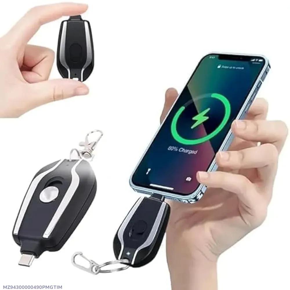 Portable Keychain Power Bank – Mini Emergency Charger for iPhone & Android
