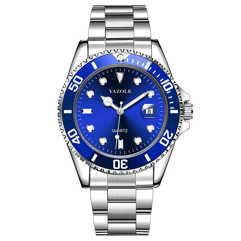 Rolex Luxury Watches for Men Big Face Stainless Steel Business Dress Analog Quartz Watch with Day Waterproof Luminous Mens Wrist Watch