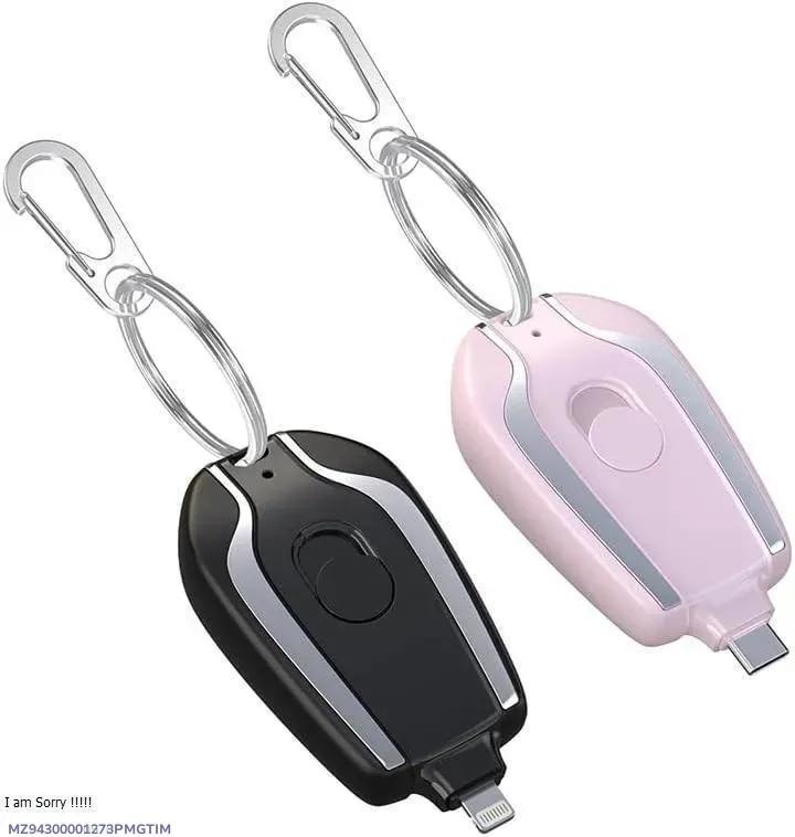Portable Keychain Power Bank – Mini Emergency Charger for iPhone & Android