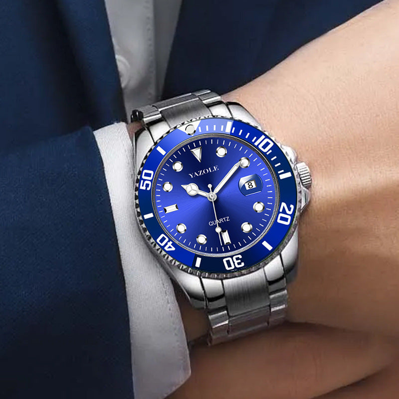 Rolex Luxury Watches for Men Big Face Stainless Steel Business Dress Analog Quartz Watch with Day Waterproof Luminous Mens Wrist Watch