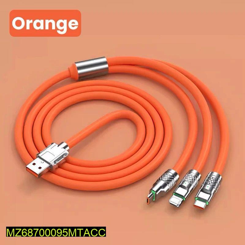 3-in-1  Fast Charging Cable for iphone and Andriod